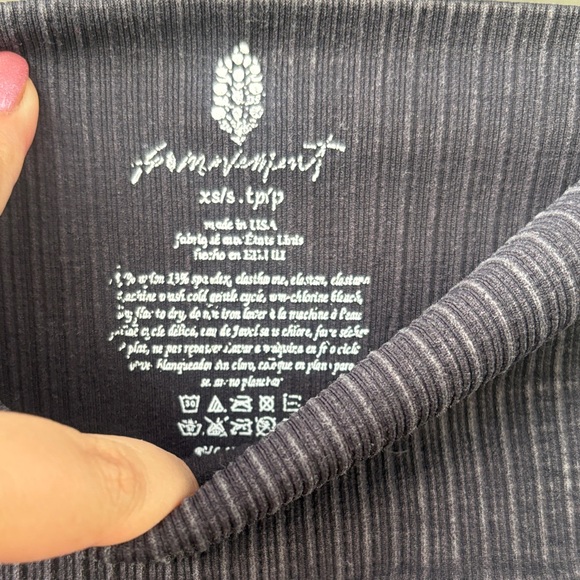 Beyond Yoga Dark Gray Ribbed Leggings - Picture 2 of 4